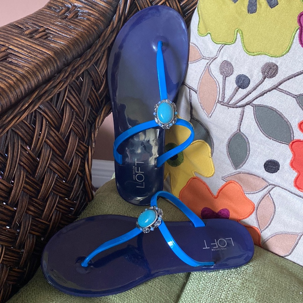 LOFT flip flops.